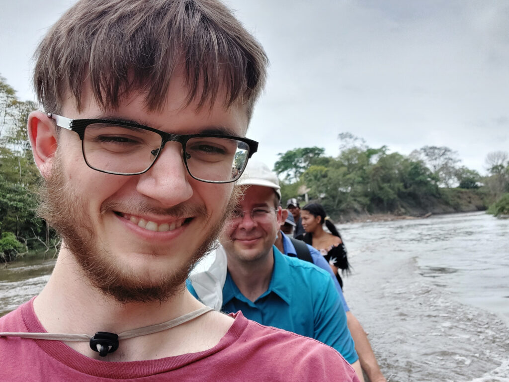 Bryan on the river in Panama